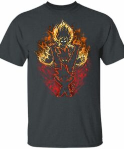 Son Goku On Fire Dragon Ball T shirt Anime Tee All Day Tee 2