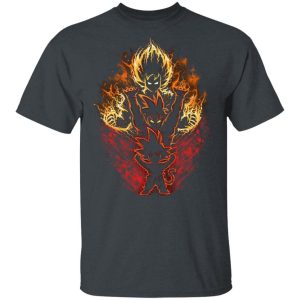 Son Goku On Fire Dragon Ball T shirt Anime Tee All Day Tee 4