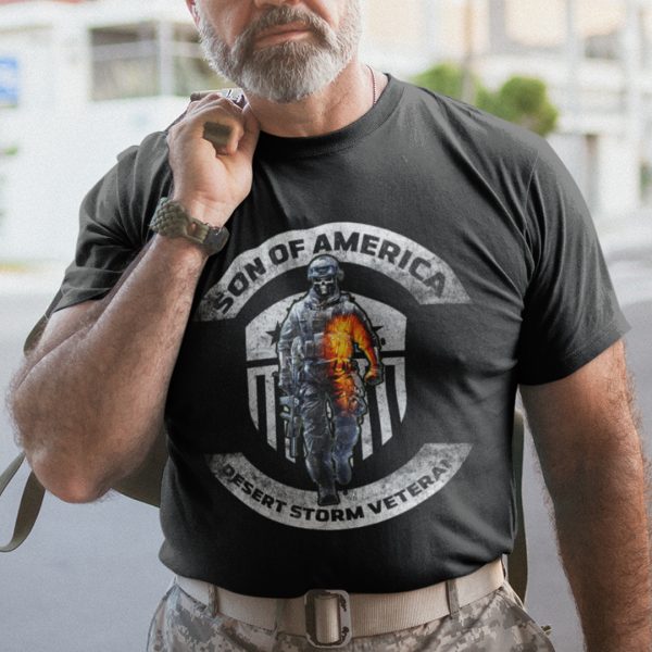 Son Of America Desert Storm Veteran Shirt