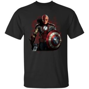 Stan Lee Captain America Spiderman T Shirt Amazing For Fan All Day Tee 1