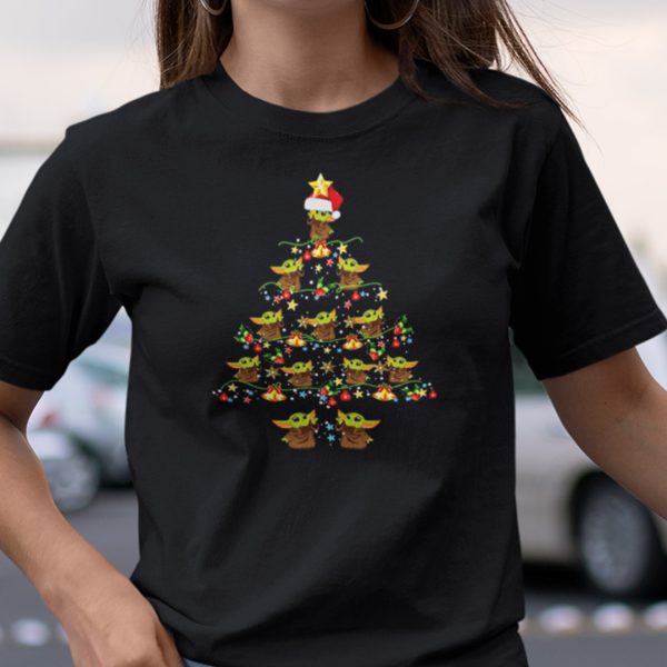 Star Wars Baby Yoda Christmas Tree Shirt