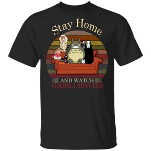 Stay Home And Watch Ghibli Movies T shirt All Day Tee 1