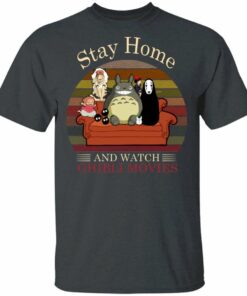 Stay Home And Watch Ghibli Movies T-shirt All Day Tee 1 Stay Home And Watch Ghibli Movies T shirt All Day Tee 2