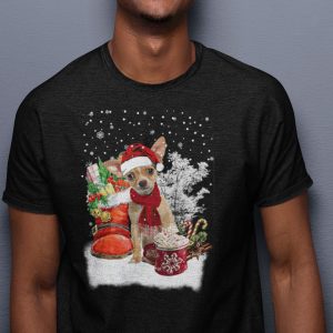 Tan Chihuahua Dog Christmas Shirt Tan Chihuahua Lovers