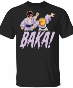 Tanjiro Hits Zenitsu Baka T Shirt Demon Slayer Anime Tee All Day Tee 1