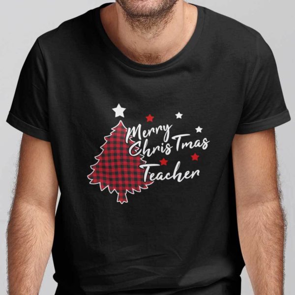 Teacher Christmas Tree Shirt Merry Christmas Teacher