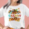 Thankful Grateful Blessed Shirt Granny Thanksgiving Pumpkin Tee