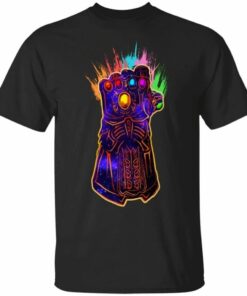 Thanos Infinity Gauntlet Paint Graphic T Shirt For Fan All Day Tee 1