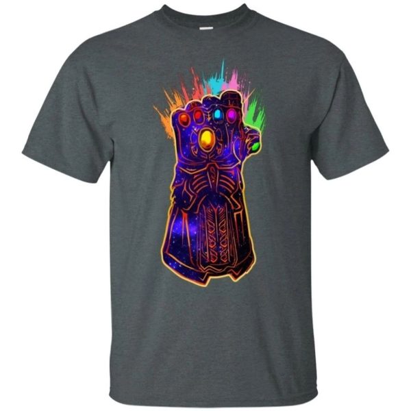 Thanos Infinity Gauntlet Paint Graphic T-Shirt For Fan  All Day Tee