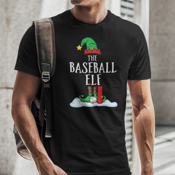 The Baseball Elf Shirt Xmas Gift Family Group Elf Christmas