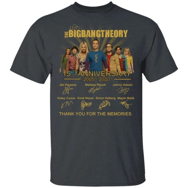 The Big Bang Theory T-shirt 15th Anniversary 2005 – 2020 Tee  All Day Tee