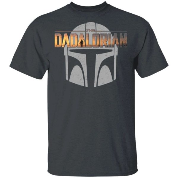 The Dadalorian Mandalorian Dad T-shirt The Mandalorian Helmet Tee  All Day Tee