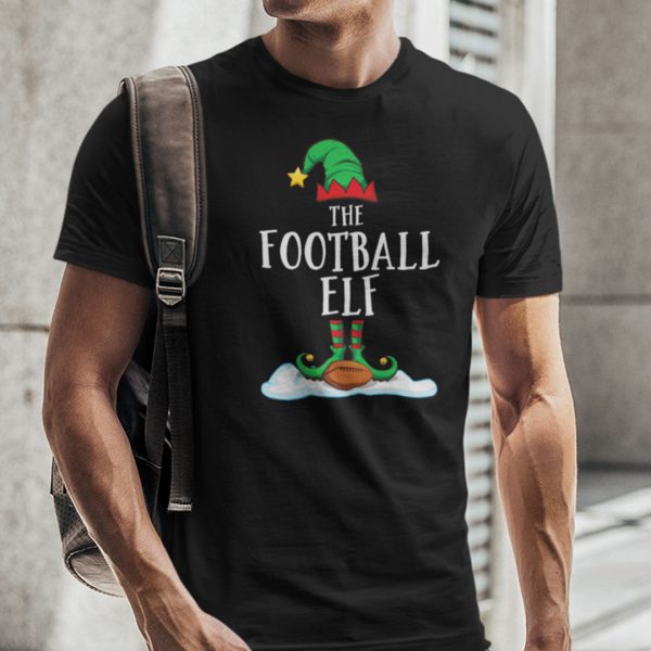 The Football Elf Shirt Xmas Gift Family Group Elf Christmas