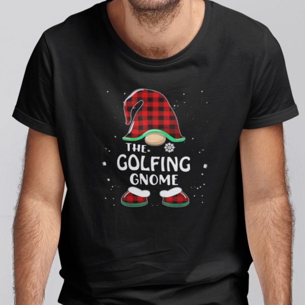 The Golfing Gnome Shirt Merry Christmas