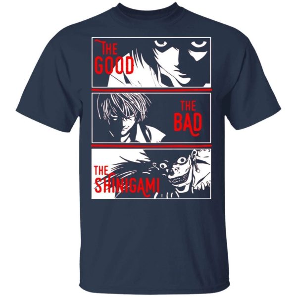 The Good The Bad The Shinigami T Shirt Death Note Anime Tee  All Day Tee