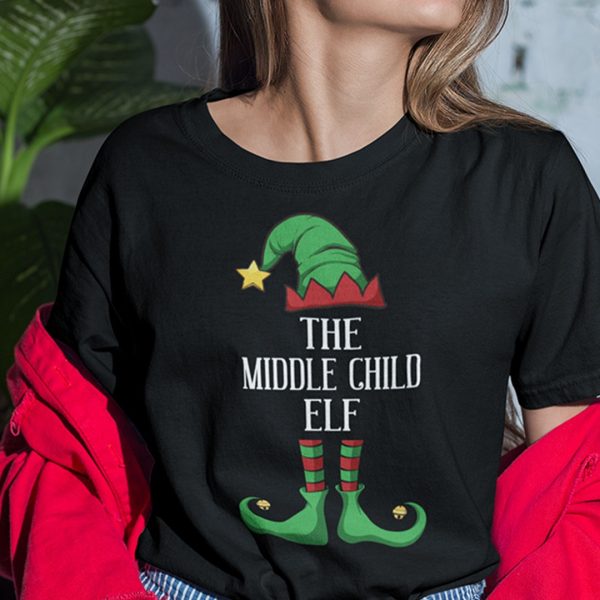 The Middle Child Elf Shirt Xmas Gift Family Group Elf Christmas