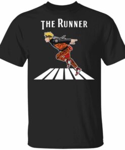 The Runner Naruto On Abbey Road Shirt Parody Anime Naruto Tee All Day Tee 1