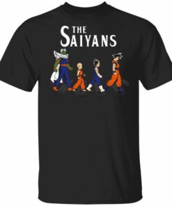 The Saiyans On Abbey Road T Shirt Dragon Ball Anime Tee All Day Tee 3