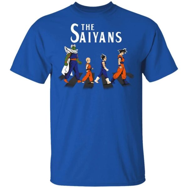 The Saiyans On Abbey Road T Shirt Dragon Ball Anime Tee  All Day Tee