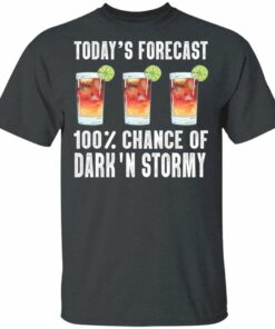 Todays Forecast 100 Dark N Stormy T shirt Cocktail Tee All Day Tee 4