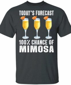 Todays Forecast 100 Mimosa T shirt Cocktail Tee All Day Tee 2