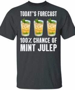 Today's Forecast 100 Mint Julep T-shirt Cocktail Tee All Day Tee 1 Todays Forecast 100 Mint Julep T shirt Cocktail Tee All Day Tee 2