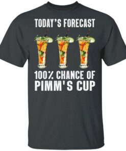 Today's Forecast 100 Pimms Cup T-shirt Cocktail Tee All Day Tee 1 Todays Forecast 100 Pimms Cup T shirt Cocktail Tee All Day Tee 2