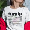 Turnip Thanksgiving Food Nutrition Facts Shirt