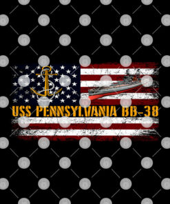 USS Pennsylvania BB 38 Shirt WW2 American Battleship 2
