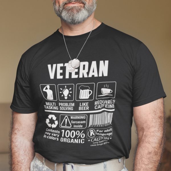Veteran Multi Tasking Likes Beer Problem Solving Shirt