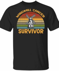 Windmill Cancer Noise Survivor Awareness Anti Trump T shirt All Day Tee 1