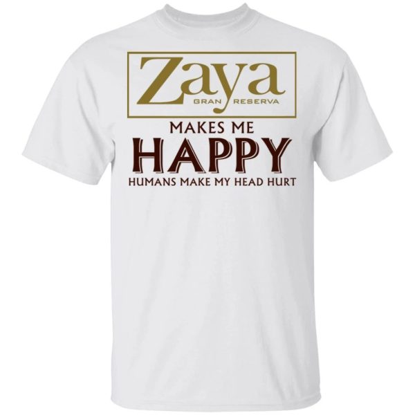 Zaya Makes Me Happy T-shirt Rum Tee  All Day Tee