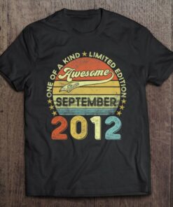 10 Years Old Gift Awesome Since September 2012 10Th Birthday 1