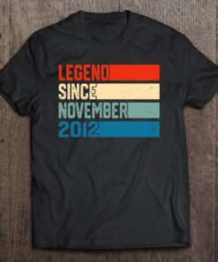 10Th Birthday Boy Gift 10 Years Legend Since November 2012 Retro 1