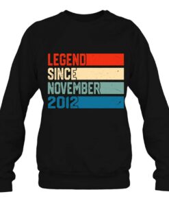 10Th Birthday Boy Gift 10 Years Legend Since November 2012 Retro 4