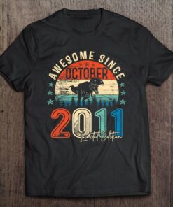 11 Years Old Dinosaur Awesome Since October 2011 11Th Birthday 1