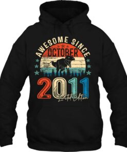 11 Years Old Dinosaur Awesome Since October 2011 11Th Birthday 3