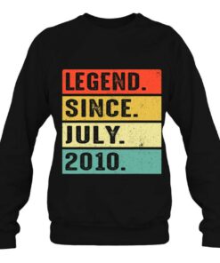 12 Years Old Legend Since July 2010 12Th Birthday Gifts 4