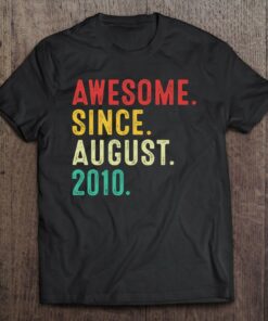 13 Years Old Awesome Since August 2010 13Th Birthday 1