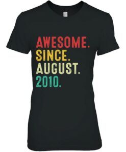13 Years Old Awesome Since August 2010 13Th Birthday 1 13 Years Old Awesome Since August 2010 13Th Birthday 2
