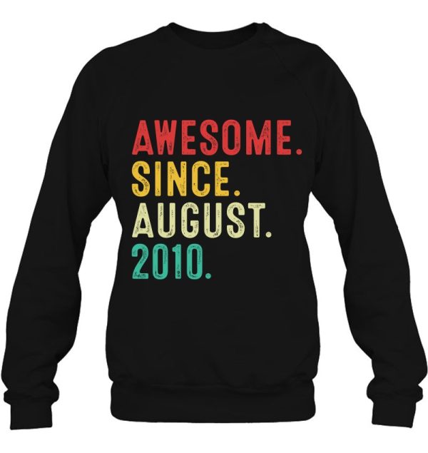 13 Years Old Awesome Since August 2010 13Th Birthday