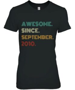 13 Years Old Awesome Since September 2010 13Th Birthday 2