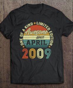 13 Years Old Birthday Awesome Since April 2009 13Th Birthday 1