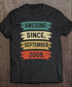 13 Years Old Funny Awesome Since September 2009 13Th Birthday 1