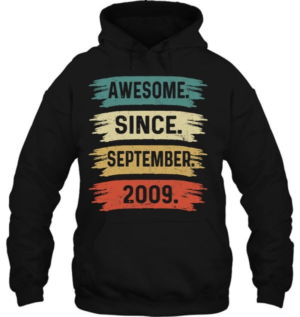 13 Years Old Funny Awesome Since September 2009 13Th Birthday