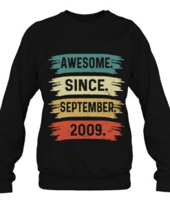 13 Years Old Funny Awesome Since September 2009 13Th Birthday 4