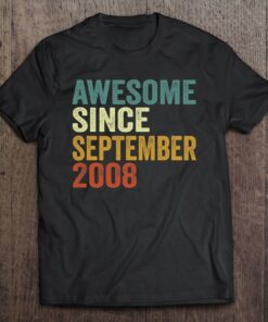 14Th Birthday Decorations Awesome Since September 2008 Gift 1