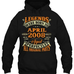 14Th Birthday Gift Legends Born In April 2008 14 Years Old 3