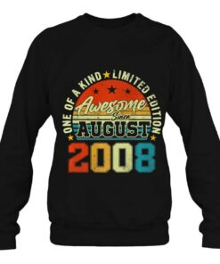 15 Years Old Awesome Since August 2008 15Th Birthday Retro 3 15 Years Old Awesome Since August 2008 15Th Birthday Retro 4