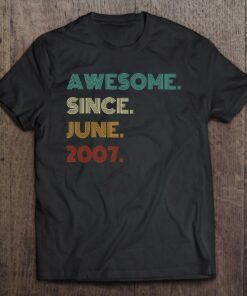 15 Years Old Awesome Since June 2007 15Th Birthday 1